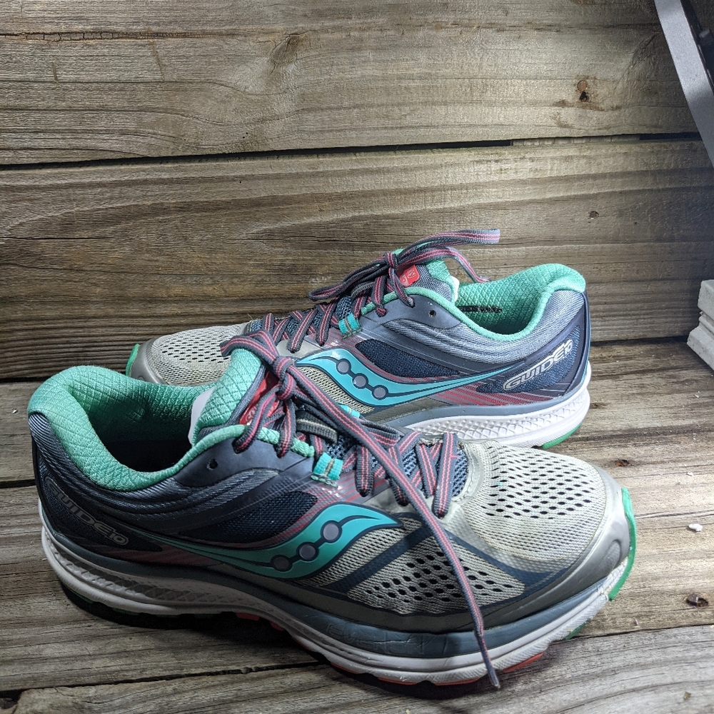 Saucony running guide 10,S9, grey, green 🍏